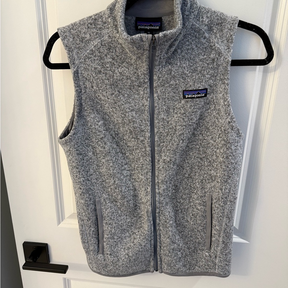 Patagonia Heather Gray Fleece Vest